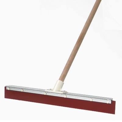 Aluminium Backed Squeegee & Handle Red 600mm 1055631 SAB38075+SAB76262