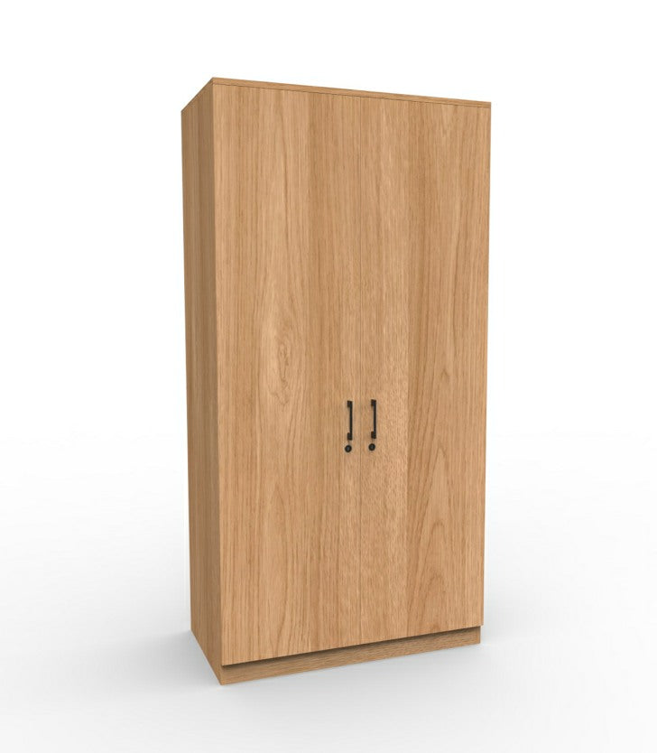 Wardrobe 2 Dr Lockable 1800mmh X 1200mmw X 600D Euro Oak_1056483_LWAR-EOEO-0612-18