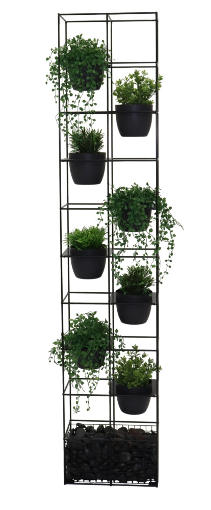 Bloom Vertical Garden 1940Mmh X 390Mmw X 210Mmd Black Inc Contrasting Pots_1056835_SRBVG BK