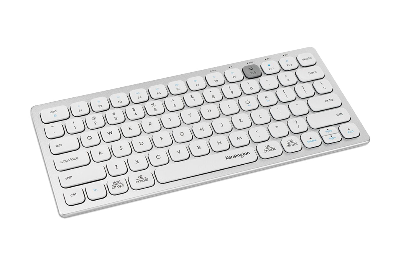Kensington Multi-Device Dual Wireless Compact Keyboard Silver_1057031_K75504US