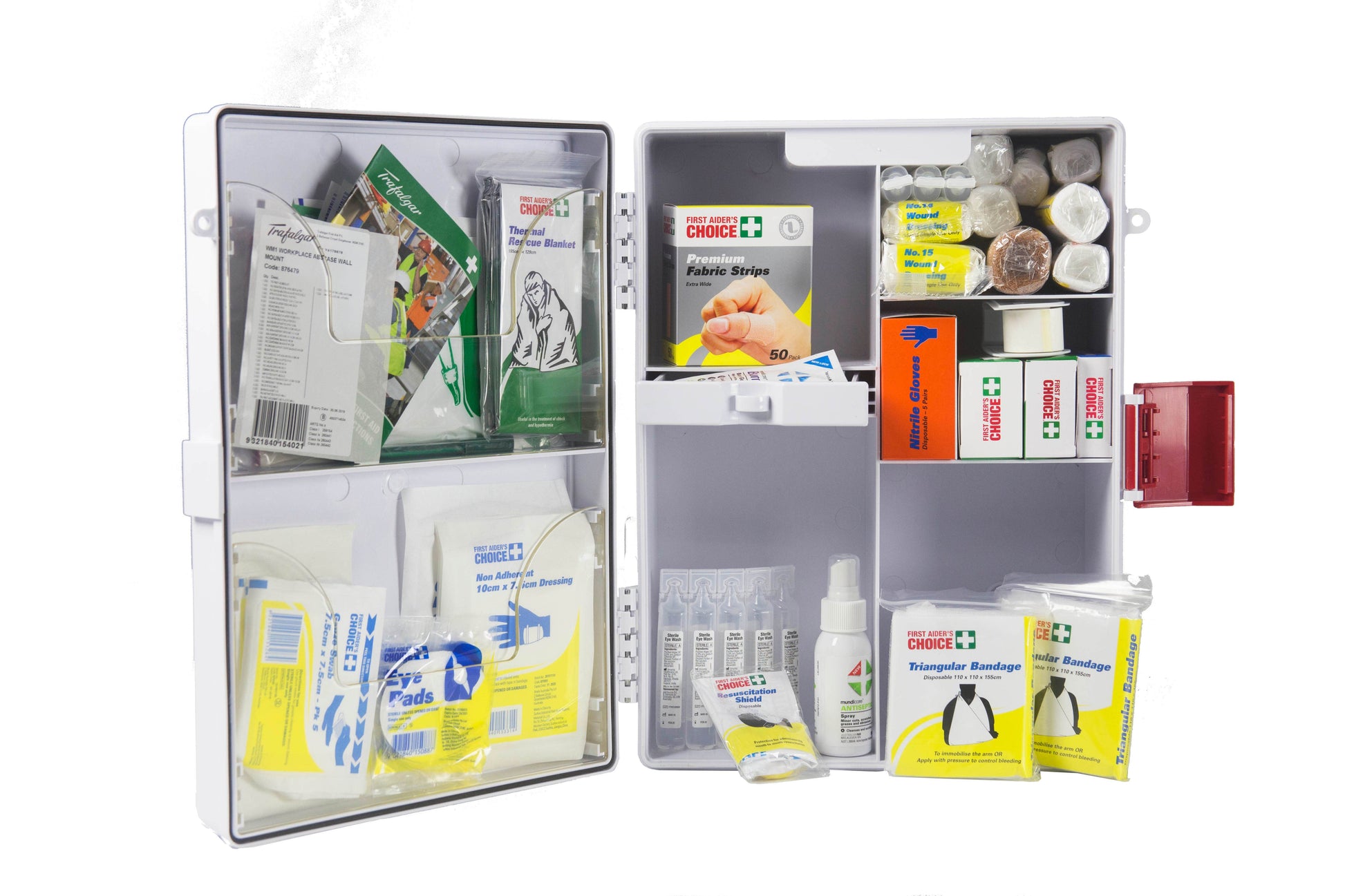 WM1 Workplace First Aid Kits Wall Mount Metal Case 1057081 876478