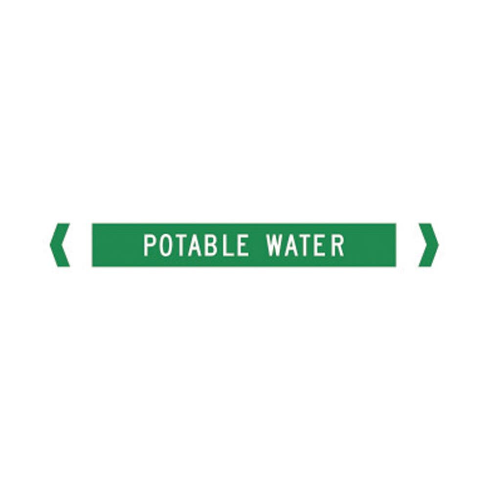Marker Pipe Hi Vis POTABLE WATER Over 250mm Pk 10 105911 831202