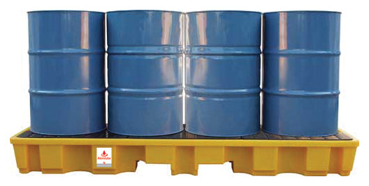 Bund 4 Drum In-Line Spill Pallet 100 Series Alemlube 35000232 SJ-100-061