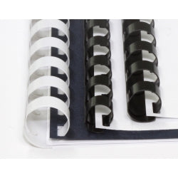 Gold Sovereign Binding Combs Plastic 21 Loop 22mm White_1070072_SBR22W