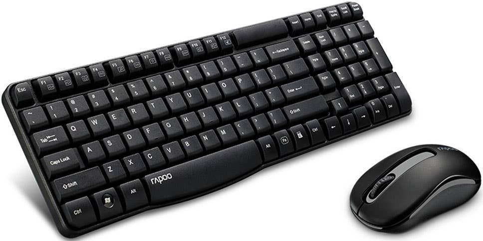 Rapoo X1800S Keyboard Mouse Combo Optical Wireless 1070438 KBRP-X1800PRO