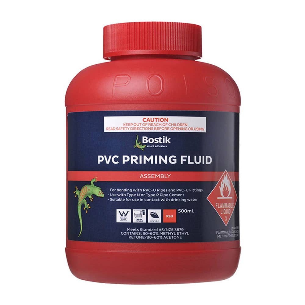 Primer PVC Pipe Plumb-Weld Type N Clear 500ml Bostik 107722 30840473