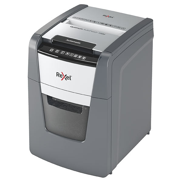 Rexel Optimum Auto+ Shredder 100M Micro Cut High Security 100 Sheet Auto Fe_1080027_2020100MAU