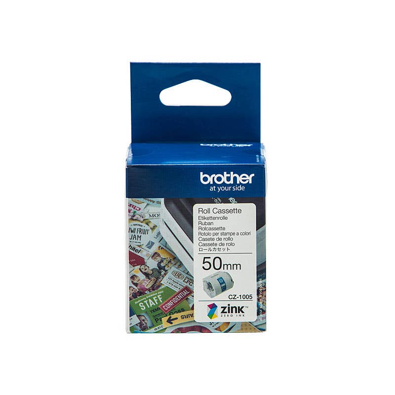 Brother CZ1005 Tape Cassette 50mm For VC500W Colour Label Printer 1080537 CZ-1005