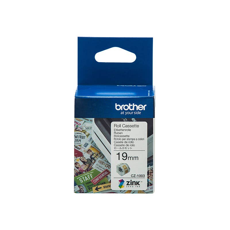 Brother CZ-1003 Tape Cassette 19mm For VC500W Colour Label Printer 1080539 CZ-1003