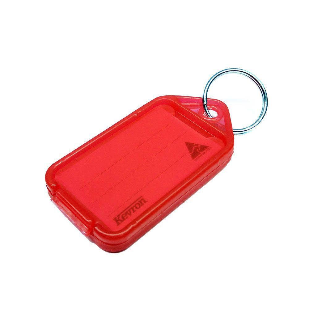 Plastic Red Key Tags 56 x 30mm Pk 50 109958 27570
