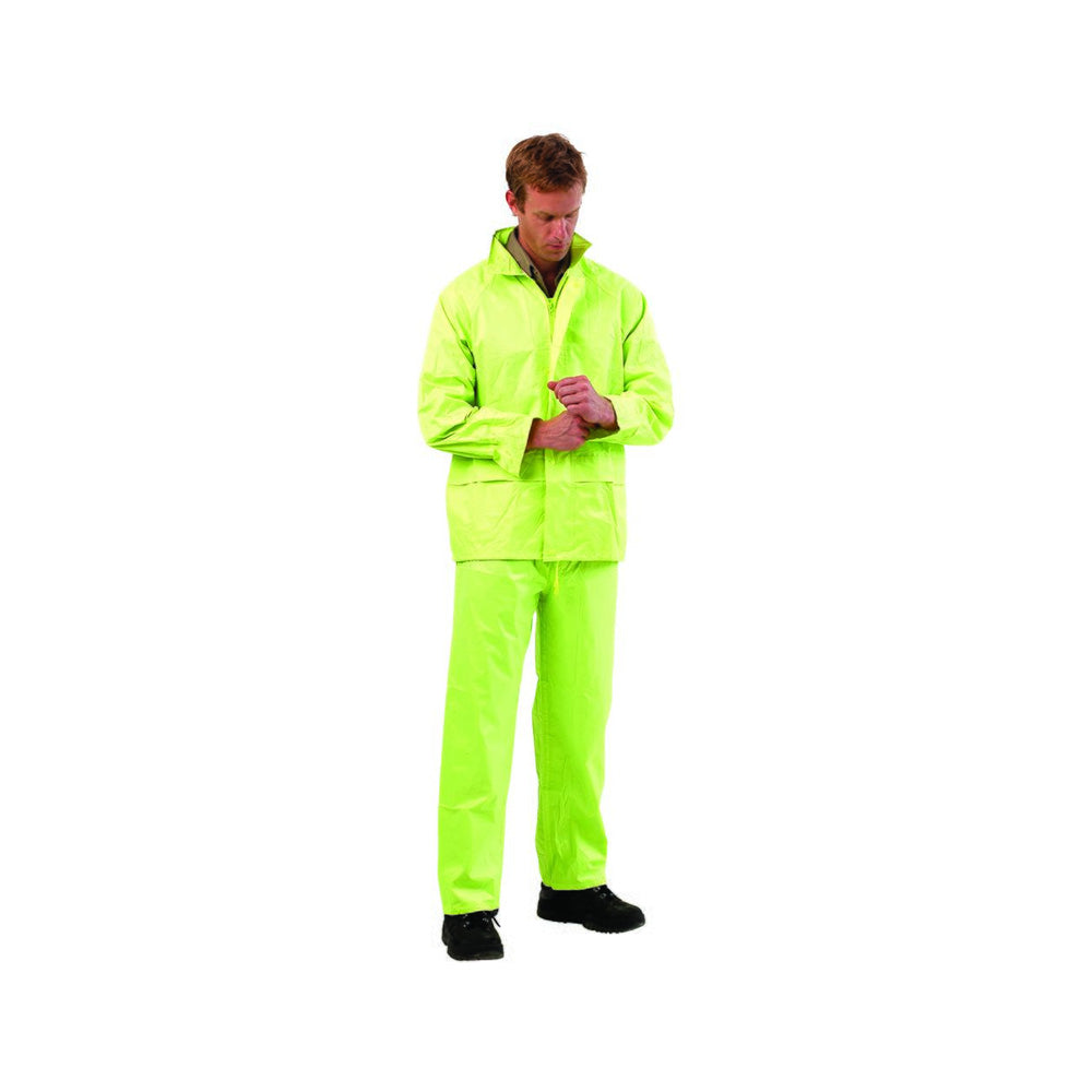Jacket + Pant Set Wet Weather Nylon Hi-Vis Yellow 5XL ProChoice_90018025_RSHV5XL