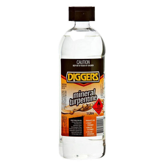 Mineral Turpentine 1L Diggers 1108001 16010-1DIG