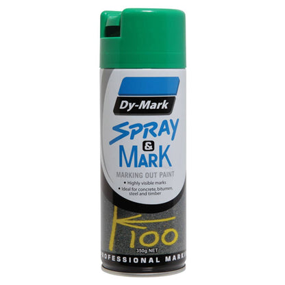 Marking Paint Spray &  Mark Green Aerosol 350g Dy-Mark_1114011_40013504