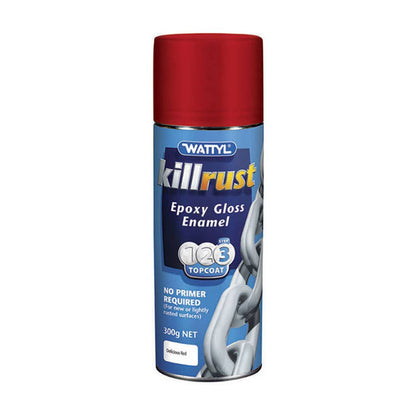 Protective Paint Killrust Epoxy Enamel Gloss Delicious Red Aerosol 300g Wattyl_1121031_115207.530