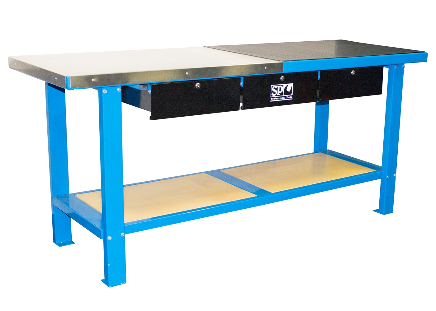 Workbench 2000 x 640 x 865mm 3 Drawer 1 Shelf SP 91708061 SP40400