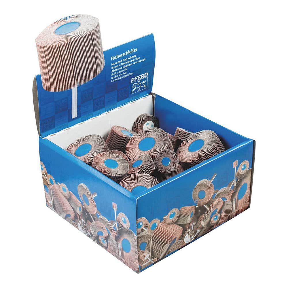 Disc Flap Set 40 Piece Assorted Sizes And Grit Pferd 117623 44590001