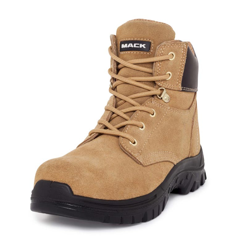 Boot Safety Steel Toe Lace Up + Zip 150mm Honey Carpenter Size 9 413408 MKCARPENTHHF090
