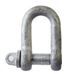 Shackle Dee Galvanized Screw Pin Grade M SW0.75T 13 x 16mm 91260130 230313