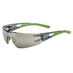 Glasses Safety Green Smoke Mirror Lens AF Med Impact VX2 Crystal Green Mack 79903118 MKVX2SPCGSM0000