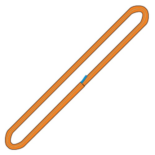 Sling Round Hi Tenacity Orange WLL 10T x 2m 79016634 MRS10000X2