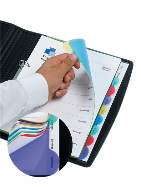 Marbig Professional Divider View Tab A4 5 Coloured 37835_39456700_37835