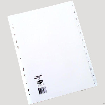 Marbig Dividers Pp A4 1-12 Tab White_39452028_35031