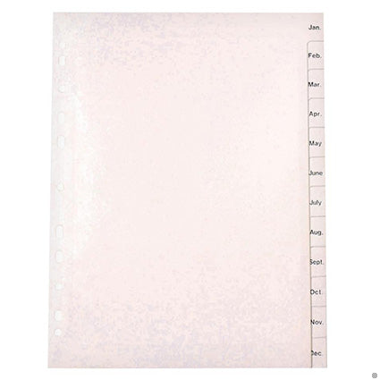 Marbig Dividers Pp A4 Jan-Dec Tab White_39454028_35052