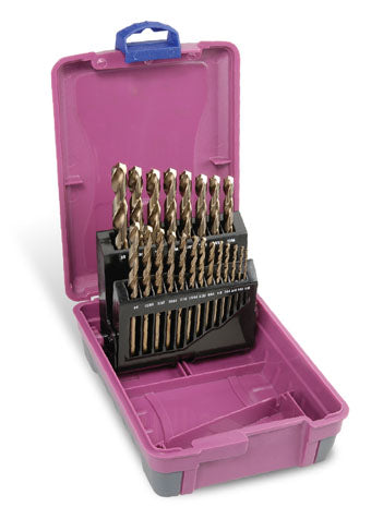 Bit Drill Set Cobalt 21 Piece 1/16''-3/8'' Bordo 60021022 2010-F2