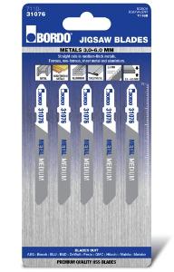 Blade Jigsaw Medium Straight Cut 75mm X 2.0T T118B Pk5 Bordo 40052170 7110-31076