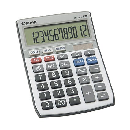 Canon Calculator Tx120 Ls121Ts 12 Digit 12108800 LS121TS