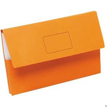 Marbig Document Wallet Slimpick Foolscap Orange 39378021 4004006