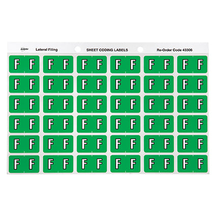 Avery Colour Code Labels 433Xx Side Tab 25X38 180 F_88004062_22306