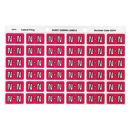 Avery Colour Code Labels 433Xx Side Tab 25X38 180 N_88004069_22314