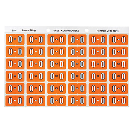 Avery Colour Code Labels 433Xx Side Tab 25X38 180 O_88004070_43315