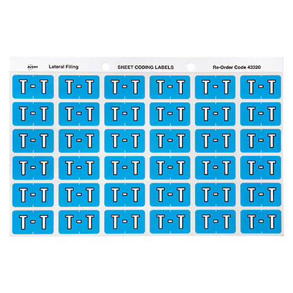 Avery Colour Code Labels 433Xx Side Tab 25X38 180 T_88004075_22320