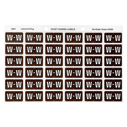 Avery Colour Code Labels 433Xx Side Tab 25X38 180 W_88004078_22323