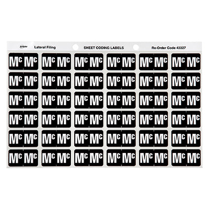 Avery Colour Code Labels 433Xx Side Tab 25X38 180 Mc_88004094_24967