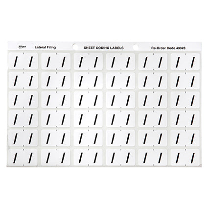Avery Colour Code Labels 433xx Side Tab 25X38 180_88004093_24966
