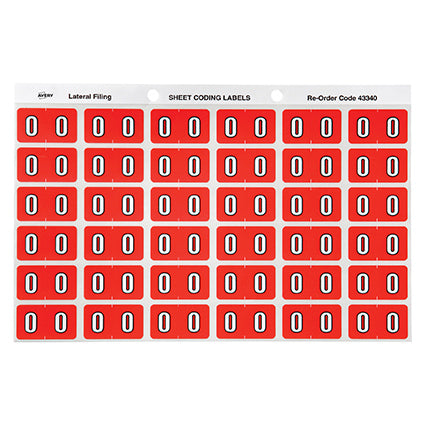 Avery Colour Code Labels 433xx Side Tab 25X38 180 0_88004083_22285