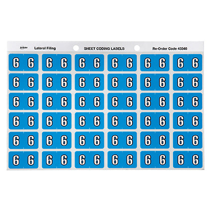 Avery Colour Code Labels 433Xx Side Tab 25X38 180 6_88004088_22291