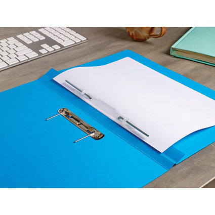 Avery Spring Transfer File Foolscap Blue Printed Black 86824 Box 25_39379004_23615