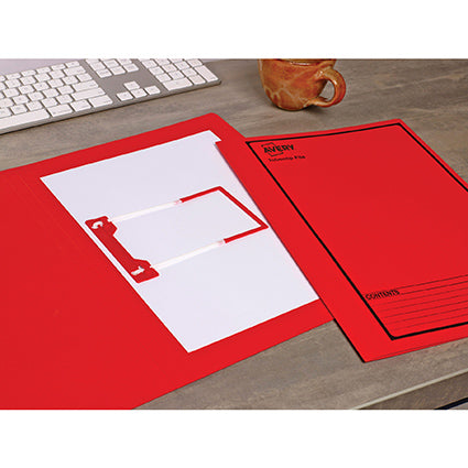Avery Tubeclip File Foolscap 355x241mm Red With Black Print Pack 20_39382424_20844