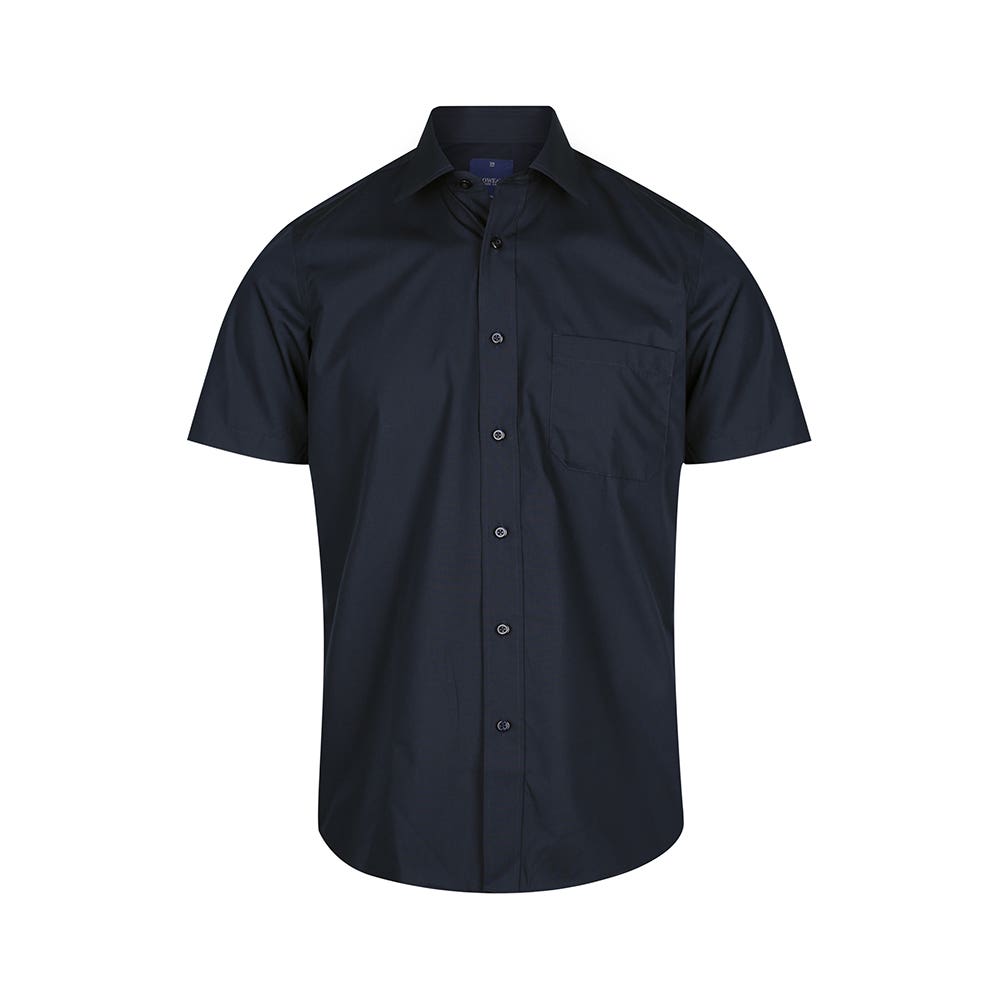 Shirt Nicholson Mens Short Sleeve 41 Navy 1272S-NAV-41 580361 1272S-NAV-41