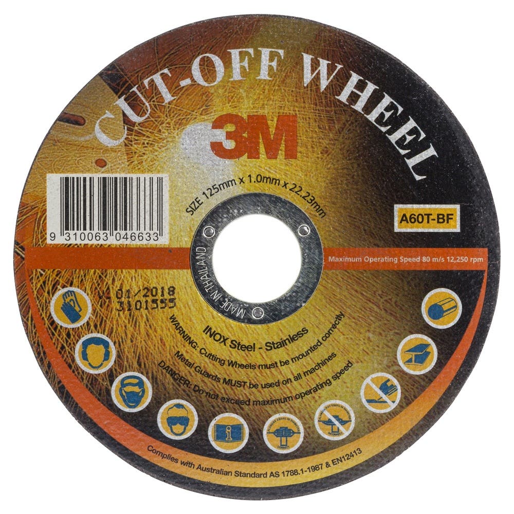 Wheel Cut-Off Metal 125 X 1.0 X 22mm 3M_127750_7100041763
