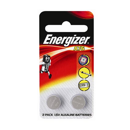 Energizer Battery A76 Lr44 Pack 2 12779300 00762