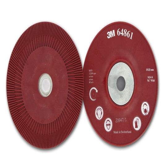 Cubitron II Backing Pad Ribbed Red 125mm 64861_129890_7000032410