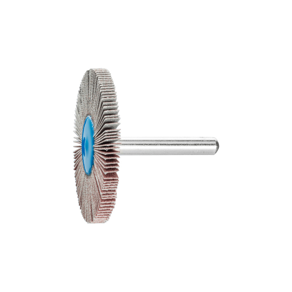 Alum oxide mounted flap wheel F 50x5 mm shank 6 mm A180 fine grind/finish_40108281_44418186