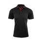 Polo Paterson S/S Poly/Cotton 180gsm Black/Red 2XL Aussie Pacific 40064798 1305-BLK/RED-2XL