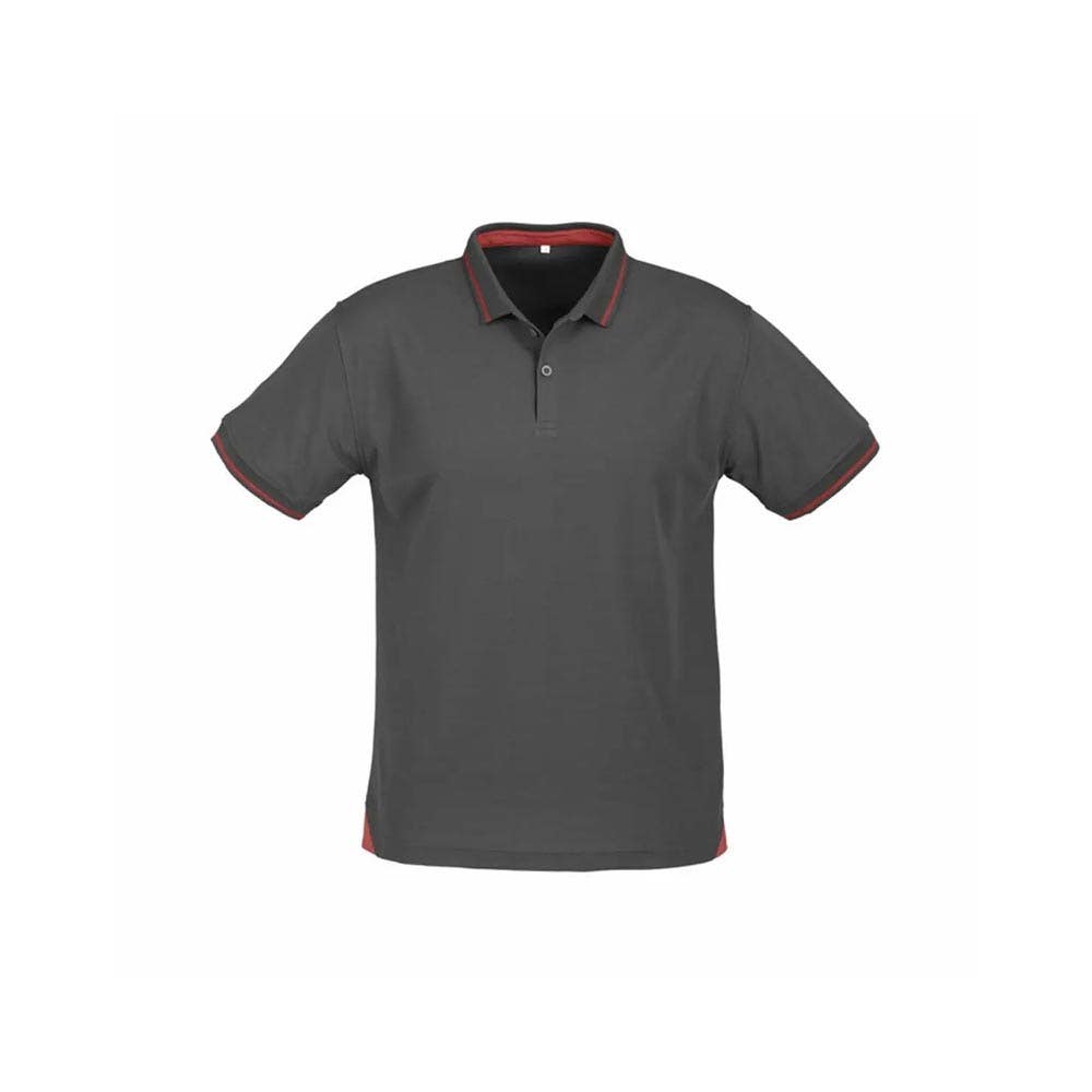Shirt Polo S/S Poly Cotton Biz Cool Steel Grey/Red XL Biz_134044_P226MS-GRY/RED-XL
