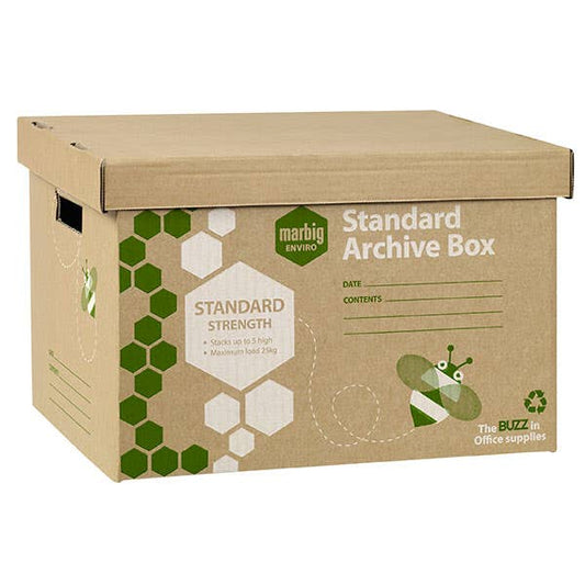 Marbig Archive Box Enviro 80020F 25kg Capacity Pack 20_135010200_80020F
